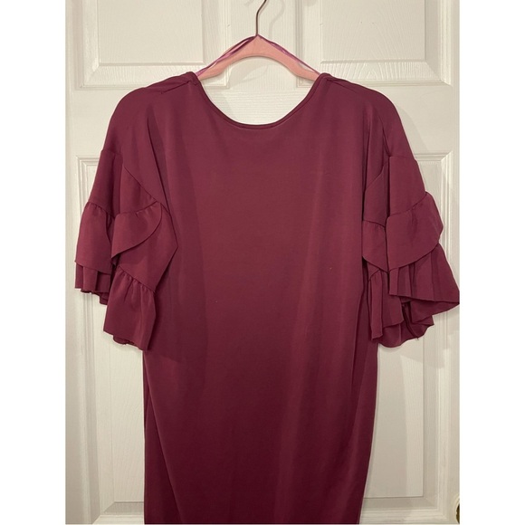 ⭐️Elaine rose| size small | t-shirt dress with frilly sleeves - Picture 2 of 3